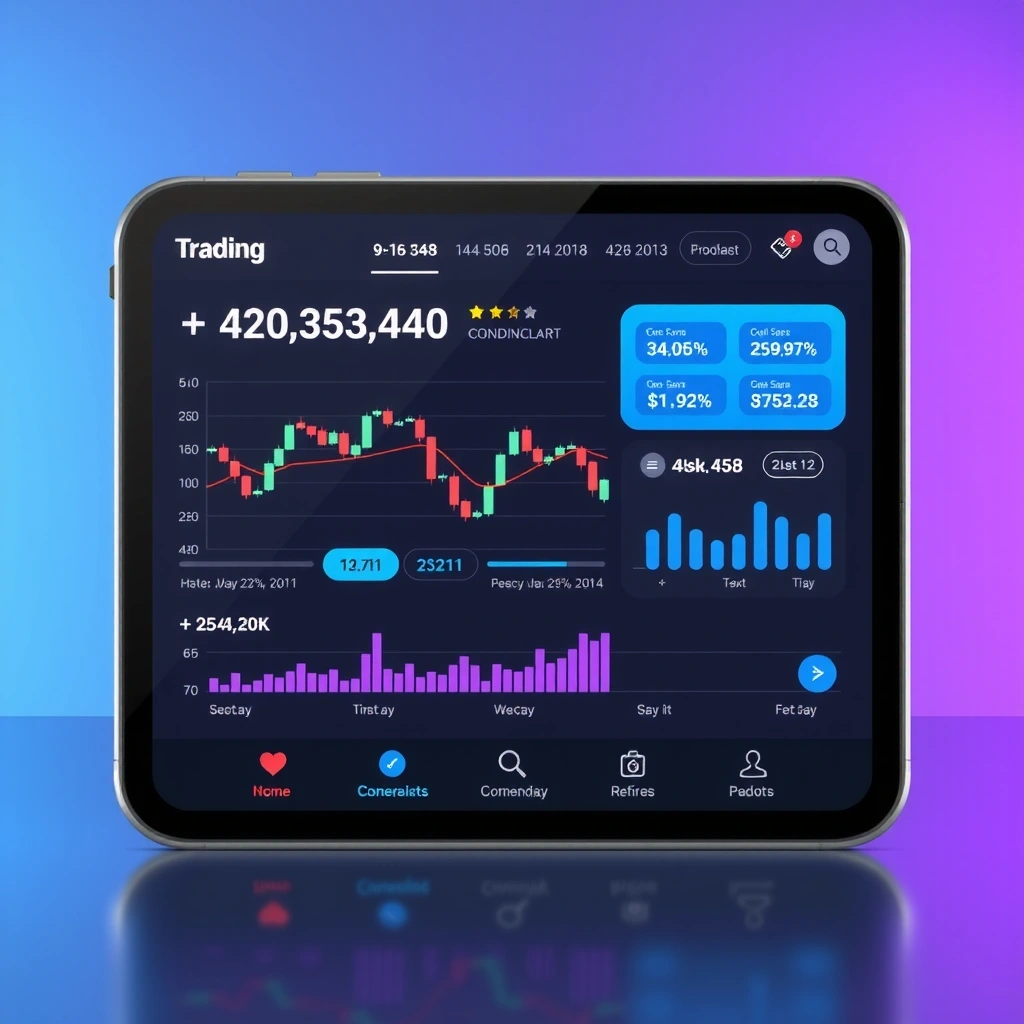 Trading interface in a mobile game