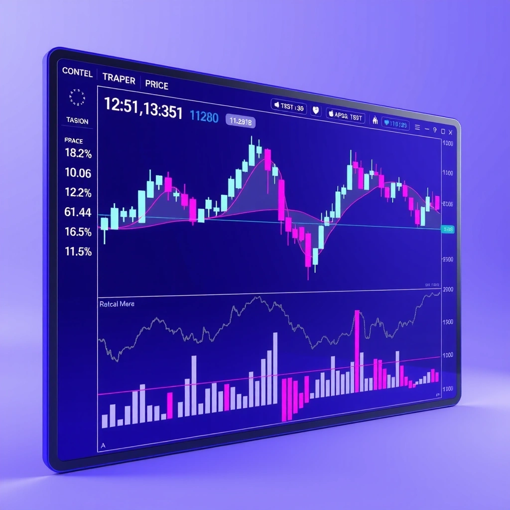Advanced trading charts interface